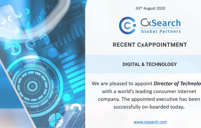 CxAppointment - Director of Technology - Consumer Internet - India