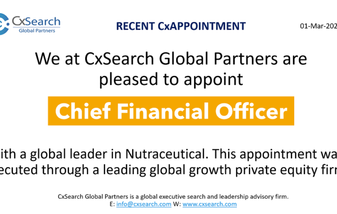 CxAppointment - Chief Financial Officer