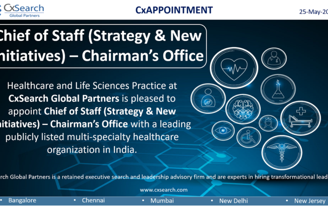 CxAppointment: Chief of Staff (Strategy & New Initiatives) - Chairman's Office