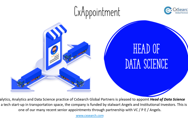 CxAppointment: Head of Data Science - Tech Startup in Logistics and Transportation