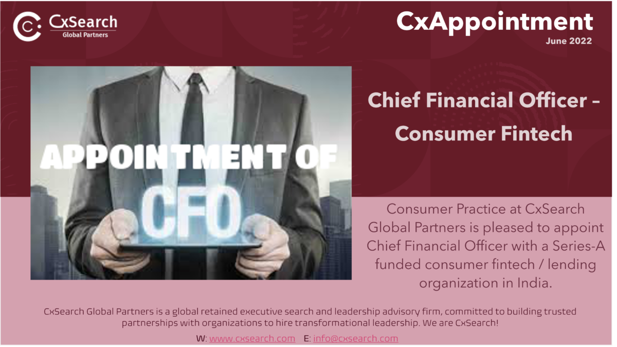 CxAppointment: CFO - Consumer Fintech