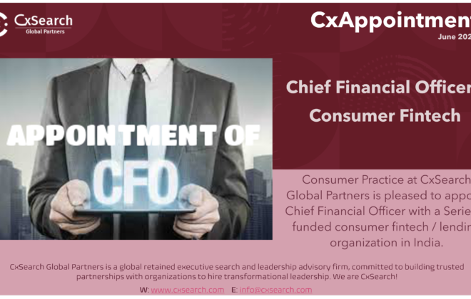 CxAppointment: CFO - Consumer Fintech